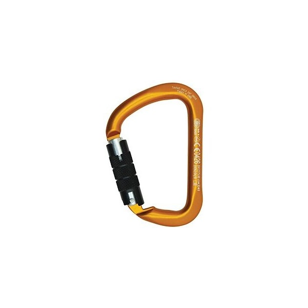 CARABINER-RESCUE, TWIST, ALUMINUM 3.25" x4.6" x1"